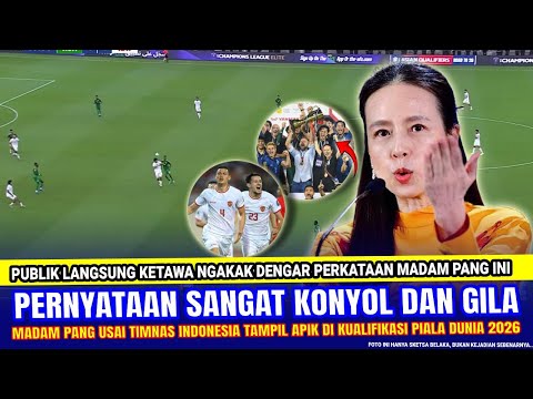 🔴 BIKIN PUBLIK KETAWA !! Madam Pang Malah Dengan EDAN NGOMONG Gini Soal Timnas Indonesia & Pamer Ini