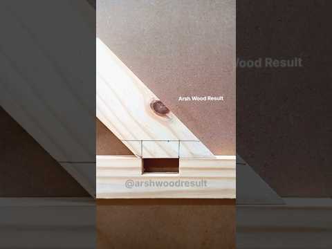 Genius Trick to Align Wood Joints Perfectly #howto #wood #work #shortvideo #shorts #fit #art
