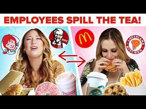 Fast Food Employees Brutally Rate Each Other's Food (Chick-fil-A, McDonald’s, and More)