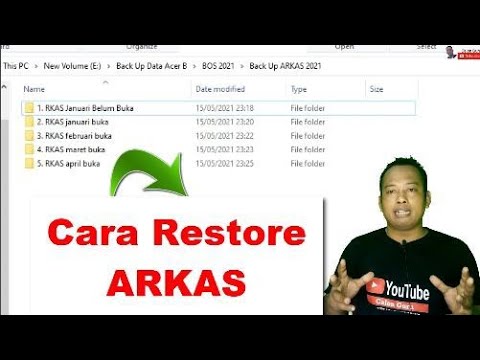 Cara Restore Aplikasi RKAS dari File Back Up ARKAS