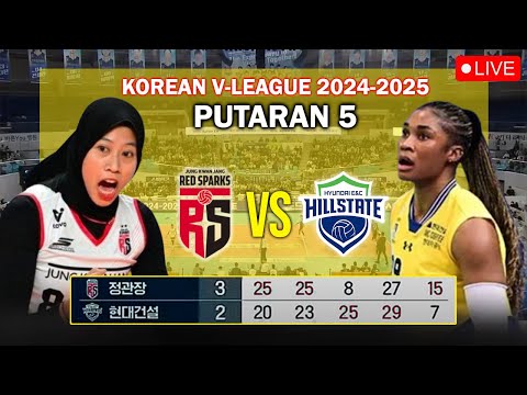 🔴LIVE TVRI - RED SPARKS VS HYUNDAI HILLSTATE - PUTARAN 5 • V-League 2025 | Megawati Jadi MVP