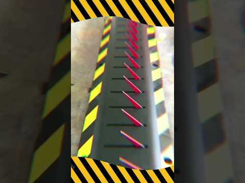 Spike Barrier Puncture Tyres 🚗🚗 #shortvideo #viralvideo