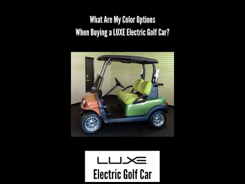 FAQ Fridays - What Color Options are Available When I Buy a LUXE Golf Cart? - 760-408-0139 #shorts