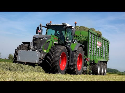 Gras 2024 : X.Schoonbroodt / Fendt 930 & Bergmann Shuttle 510K / Brandnew / Gras silage / JCB 435S