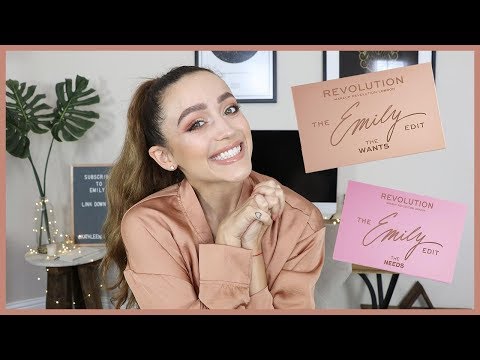 THE EMILY EDIT PALETTES | Look + Swatches - MAKEUP REVOLUTION X EMILYNOEL