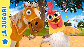 ¡Juguemos con Siluetas de Animales de La Granja de Zenón! 🐮🐓 Juegos para niños 🌈A Jugar