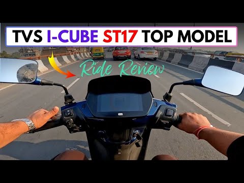 Tvs Icube ST17 Top Model Ride Review - 5.1Kwh Battery Pack | 150KM Range | 2025 Tvs Icube Electric