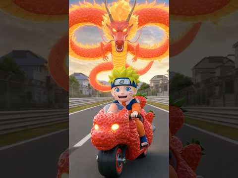 Naruto's Journey: Kid Naruto vs Kid Sasuke | Watermelon Car Destroyed… Then the Dragon Arrived!