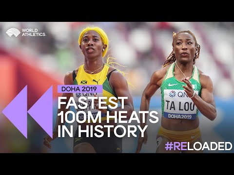 Shelly-Ann dominates with fastest 100m heat ever 🇯🇲🔥 | Women's 100m heats Doha 2019