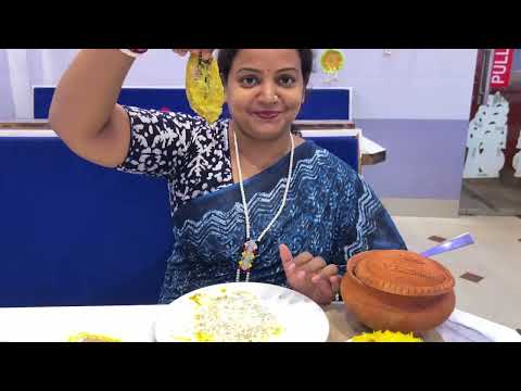 Eating Show - Pujo Special Thali | Handi Mutton Kosha | Ilish Vapa | Dondhoraj Fish | Pulao