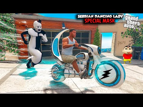 Franklin And Shichan Stealing Serbian Dancing Lady Fastest Bike In GTA 5 Telugu | #gta5