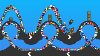 Global Marble Race vs TNT: Who Will Rule the World? 243 Countries
