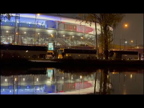 France-Israel: buses of Israeli supporters arrive at Stade de France | AFP