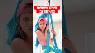 Moments before the BABY FELL!😳