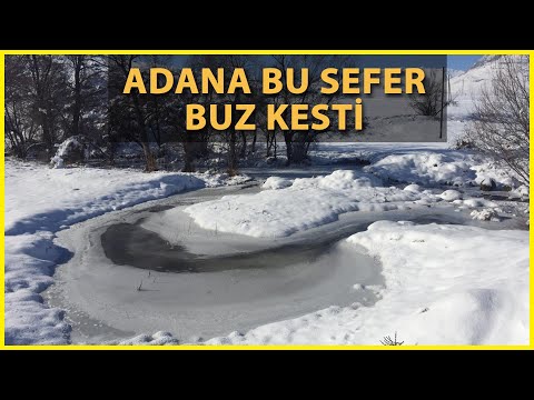 Adana Tufanbeyli, Eksi 20,6 Dereceyle Buz Kesti