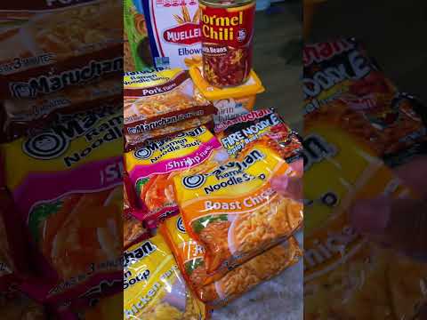 $170 grocery haul for 7 people