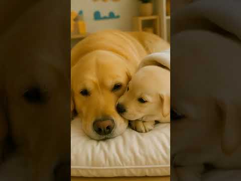He Tried to Wake Mom Up… But She’s Not Having It 😴🐾ママを起こそうとしたけど…全然起きない！ #cutepets #cute #cuteanimals