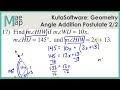 Exploring the Angle Addition Postulate