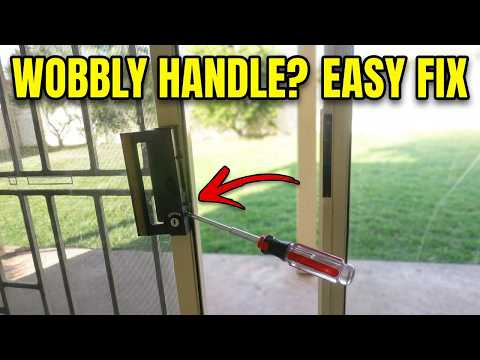 Fix loose sliding glass patio door handle