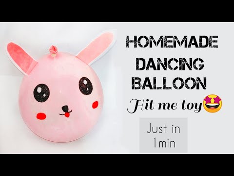 DIY balloon craft🤩/how to make dancing balloon/balloon hacks/1 min craft/dancing balloon/#shorts