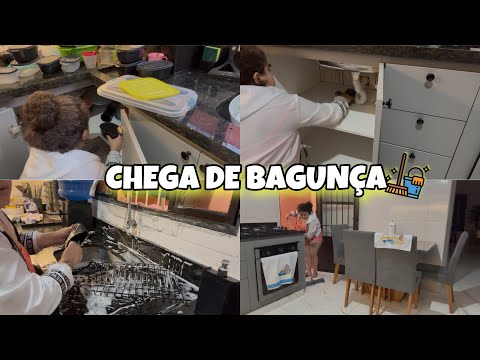 CHEGA DE BAGUNÇA ORGANIZEI MINHA COZINHA E ARMÁRIO SOZINHA 😩