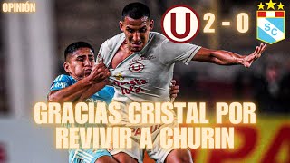 LA U SE PASEO CON CRISTAL Y REVIVIO A CHURIN- U 2 - 0 SC - opinión