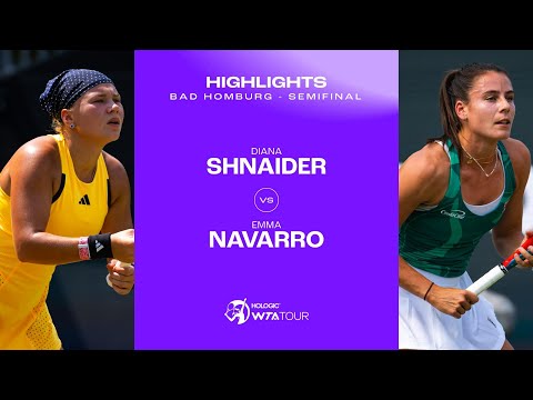 Diana Shnaider vs. Emma Navarro | 2024 Bad Homburg Semifinal | WTA Match Highlights