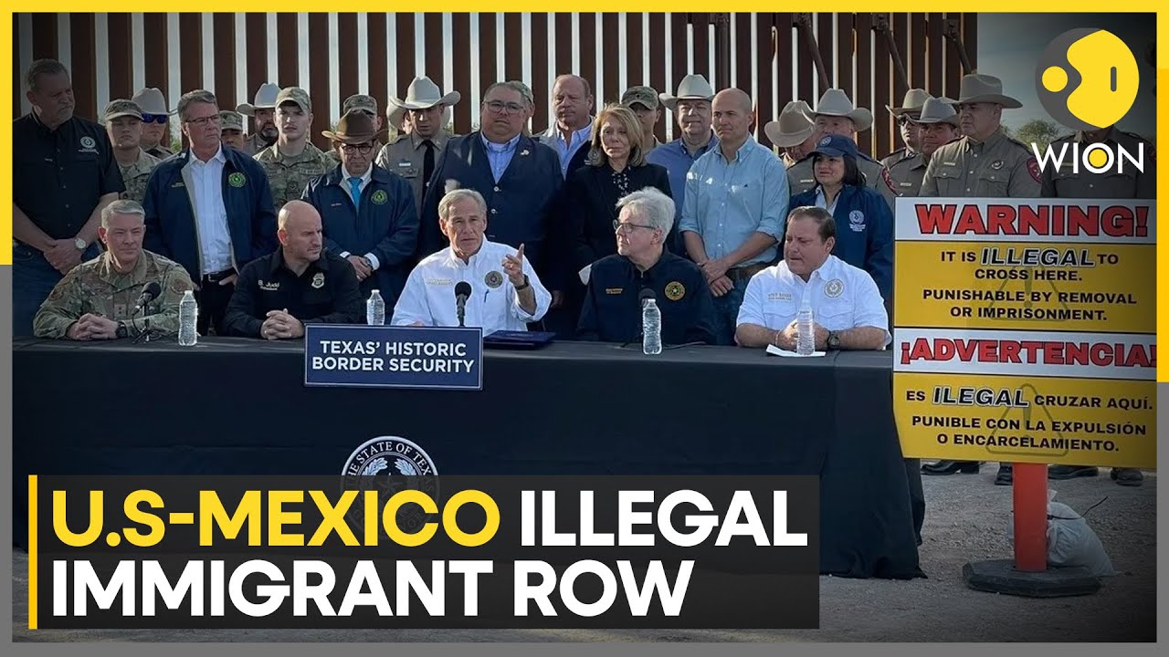 US-Mexico migrant row: US department of justice sues Texas & Gov Abbott over immigration law