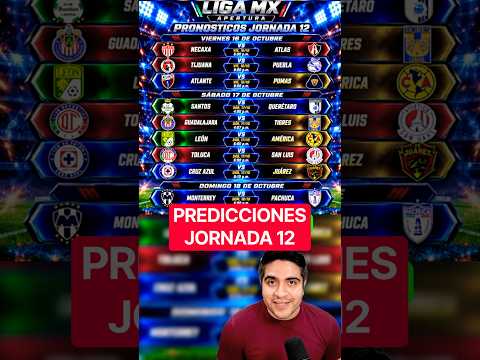 🔥MIS PREDICCIONES de la <strong>JORNADA</strong> 12. #ligamx #ligabbvamx #futbolmexicano