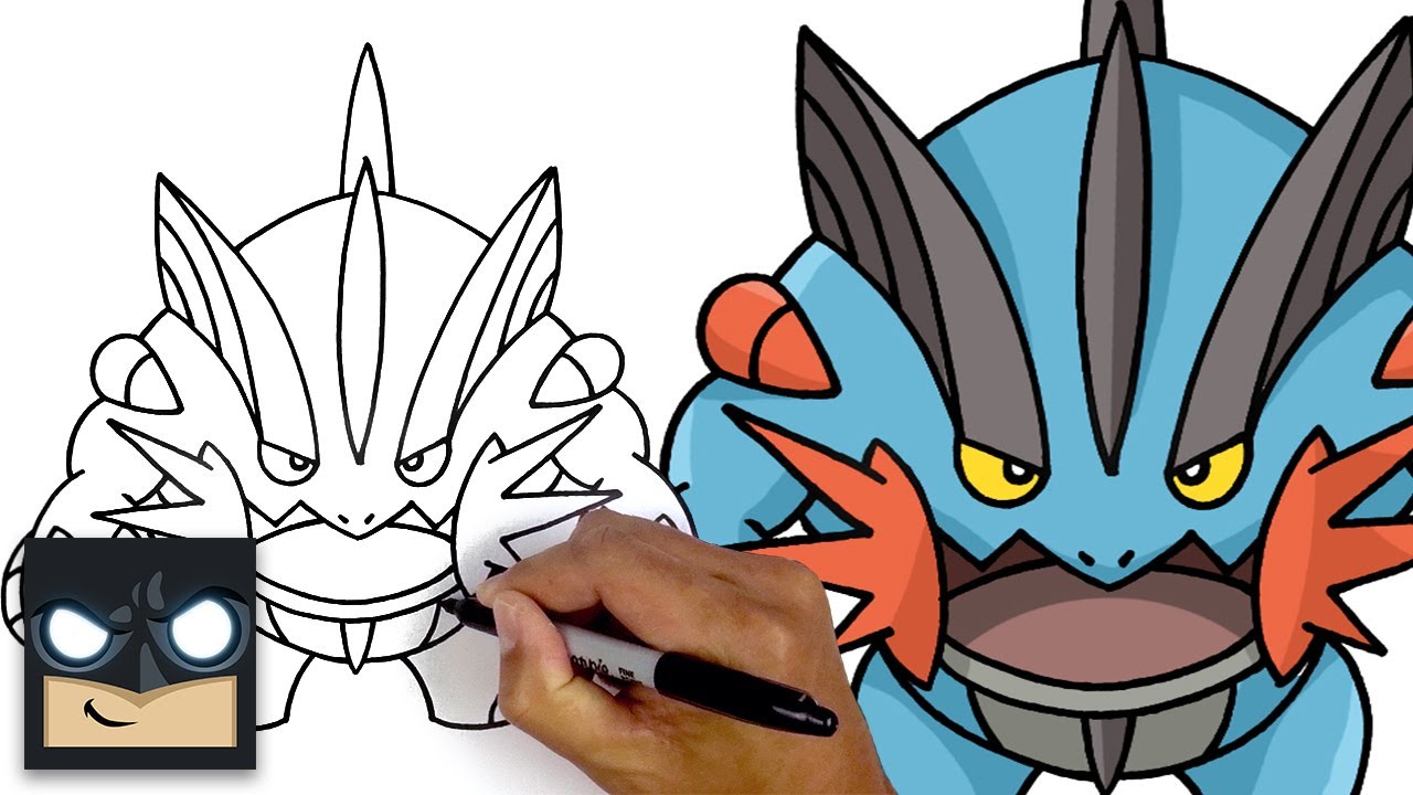 How To Draw Mega Swampert - Pokemon