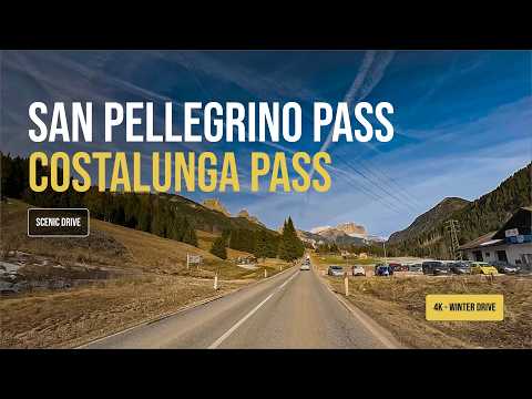 🇮🇹 4K Driving in Italy | Via the San Pellegrino Pass and Costalunga Pass | #scenicdrive #italy #4k