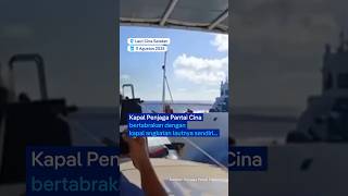 Tabrakan kapal Cina di perairan Laut Cina Selatan I @dwnews