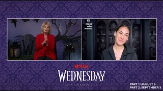 Wednesday 2. sezon, Joanna Lumley (Grandmama) röportajı