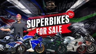 Yamaha R1 TCS vs BMW S1000rr HP4 vs Zx10R Stage 2 vs Hayabusa | Superbikes Emporio | Jasneet singh