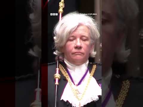 The Black Rod summons MPs for the King's Speech. #KingsSpeech #UK #BBCNews
