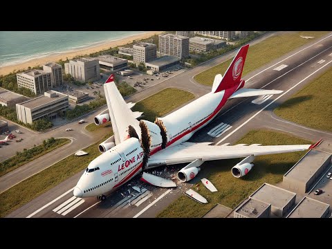 Pilot Almost Break Boeing 747 With The Dangerous Landing | XP11