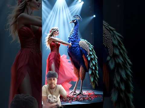 A Woman Dances with a Peacock on America's Got Talent | Mesmerizing Performance #AGT #TalentShow