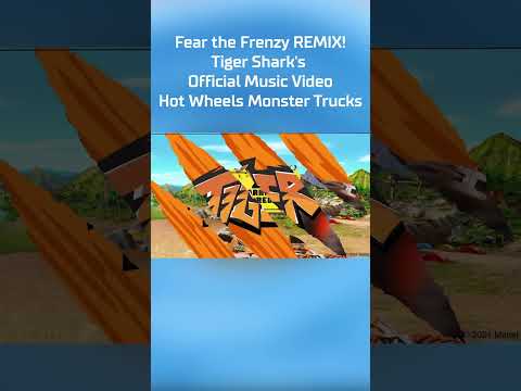 Fear the Frenzy REMIX! | Tiger Shark's Official Music Video | Hot Wheels Monster Trucks