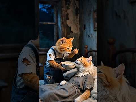 القط😼 مياو الاستاذ بيطردو من الفصل علشان نايم😳💔والنهاية غير متوقعة😱 #shorts #cat #funny #aiart #ai