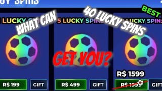 What can 40 LUCKY SPINS GET YOU? [In bluelock rivals] on alt account**