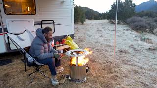 FREEZING Winter Van Trip Camping In -6°C