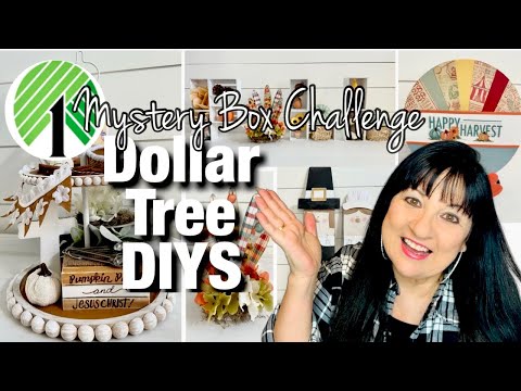 🦃 FUN FALL DOLLAR TREE DIYS | MYSTERY BOX CHALLENGE