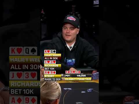 HALIEY WELCH FLOPS TOP TWO VERSUS STEINY & JOSH RICHARDS TAKING DOWN THE POT