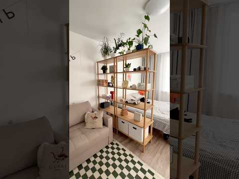 Стеллаж который помел пространство #интерьер #декор #дизайн