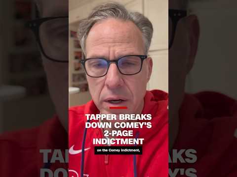 Jake Tapper breaks down Comey's 2-page indictment
