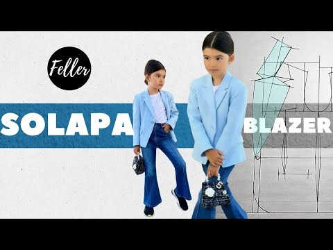 Solapa Sastre de 2 Piezas | Trazo Paso a Paso  (3era parte)