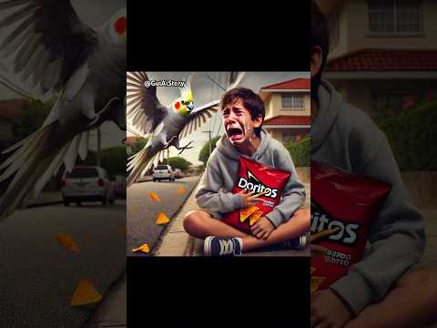Tiki is Stealing Food to Watch TV | Ai Story #cockatielsinging #aiimages #cockatiel