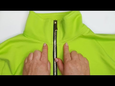 Here’s the SEAMSTRESS'S SECRET: The zipper on the sweatshirt now looks factory-made!