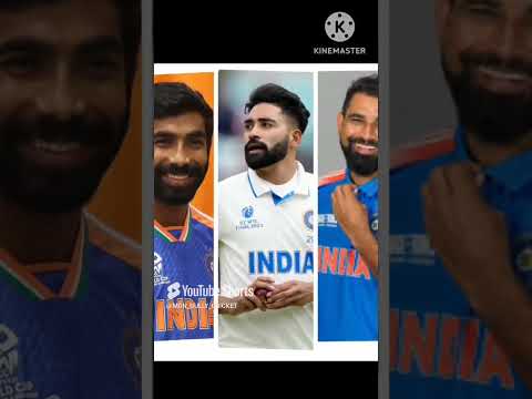 bumrah 🆚 siraj 🆚 shami #cricket #workoutchalleng