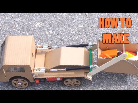 How to Make Garbabe Truck from Cardboard | DIY Cardboard | YP Studio